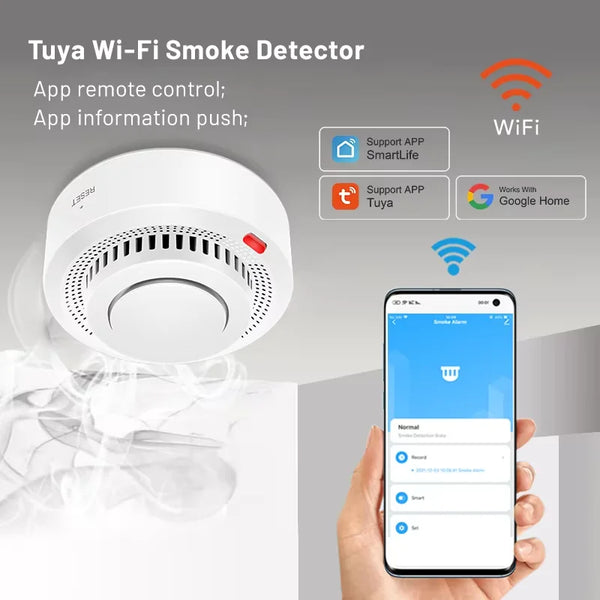 Okos WiFi Füstérzékelő Riasztó